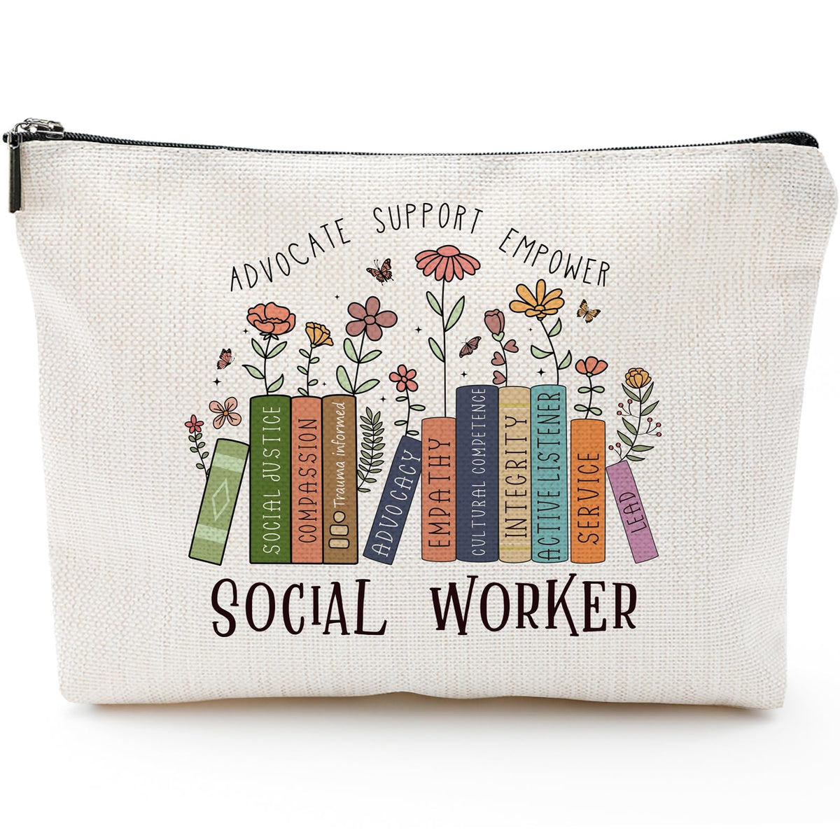 Sitsink Funny Sarcastic Gifts for Girls - Intersting Gifts for Girls Birthday. A Ray of Sarcastic Sunshine Every Single Day Makeup Bag, Cosmetic Bags Humor Sarcastic Gifts for Women Boss Coworker