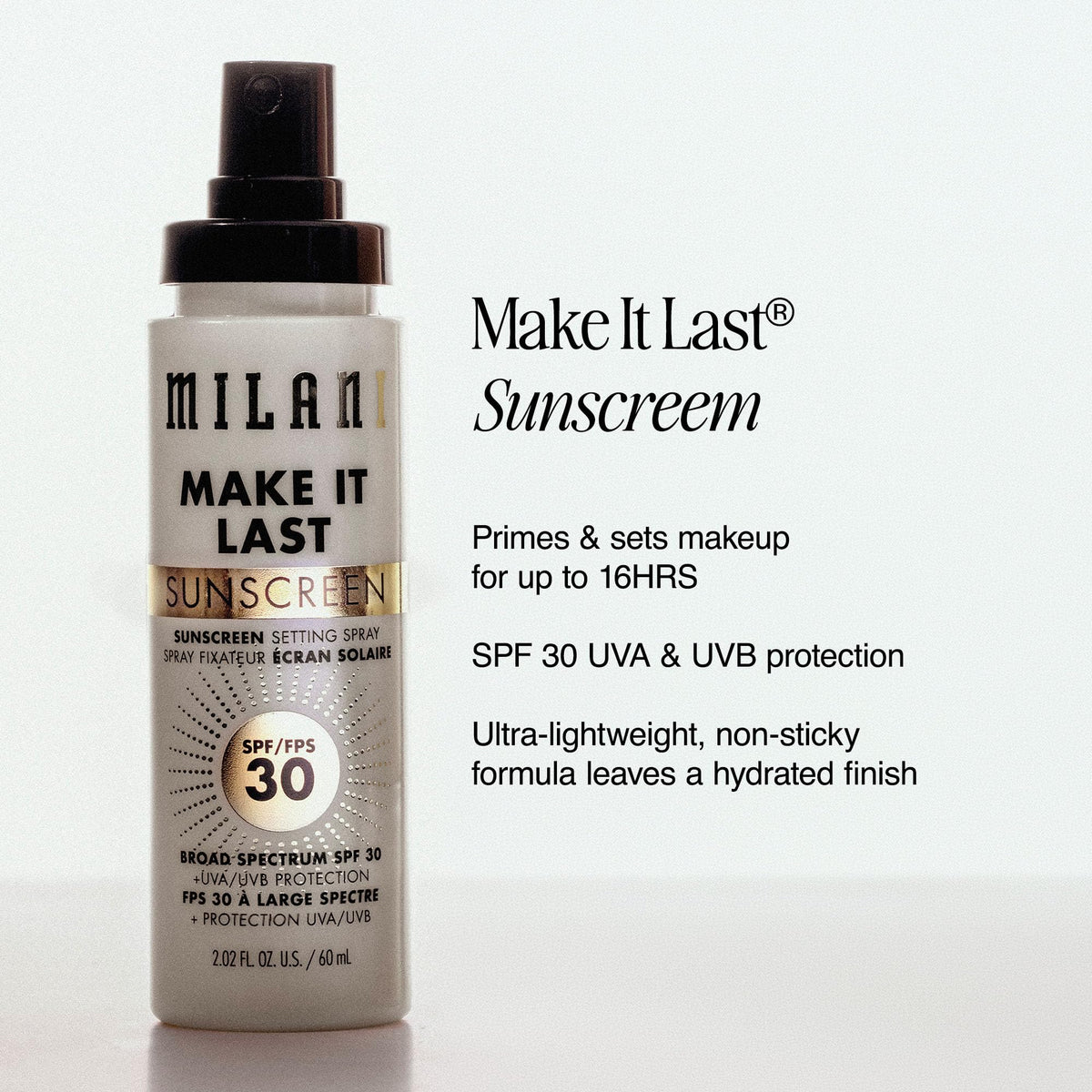 Milani Make It Last Microfine Mist Setting Spray for Makeup - 16 Hour Wear