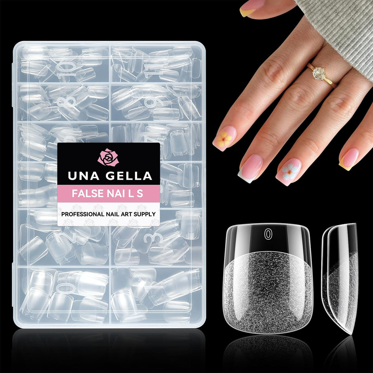 UNA GELLA Solid Nail Glue Super Strong for Press On Nails & Nail Tips 15g