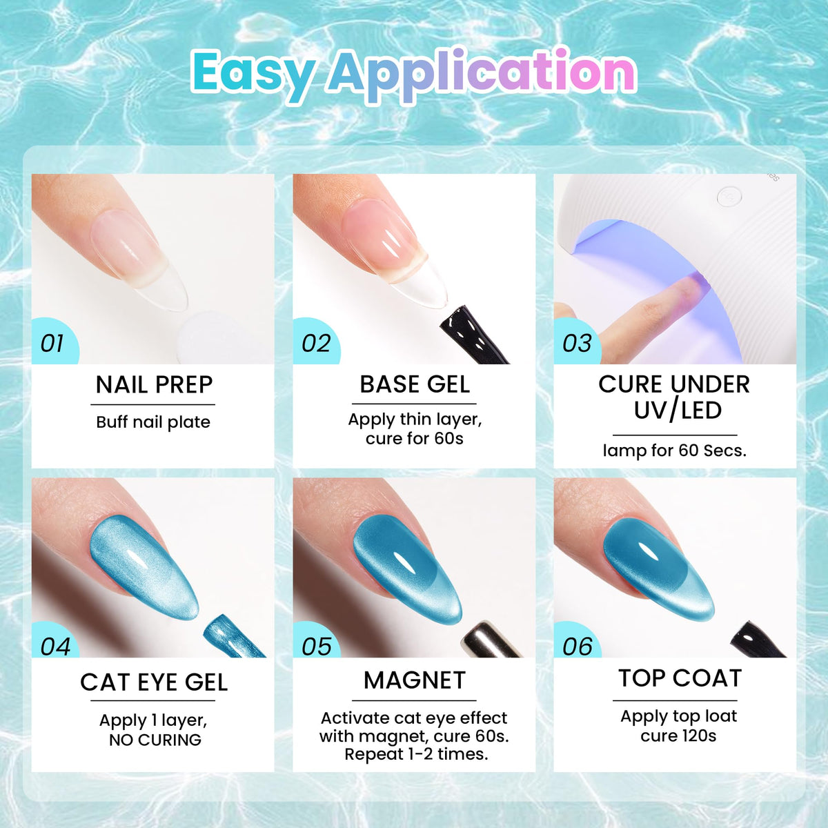 beetles Gel Polish Whispers of Love Jelly Gel Nail Polish Set, 6 Colors