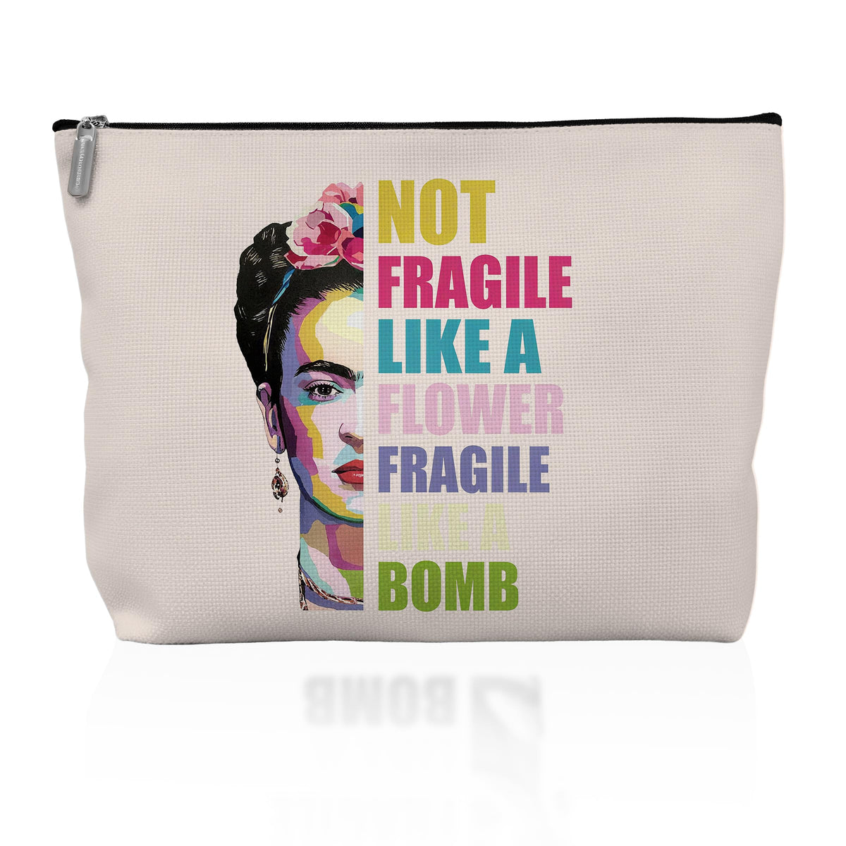 Retro Pinup Makeup Bag for Women, Vintage Pop Art Cosmetic Pouch, Sassy Funny Gifts for Girls, Bold Sarcastic Toiletry Bag, Unique Present