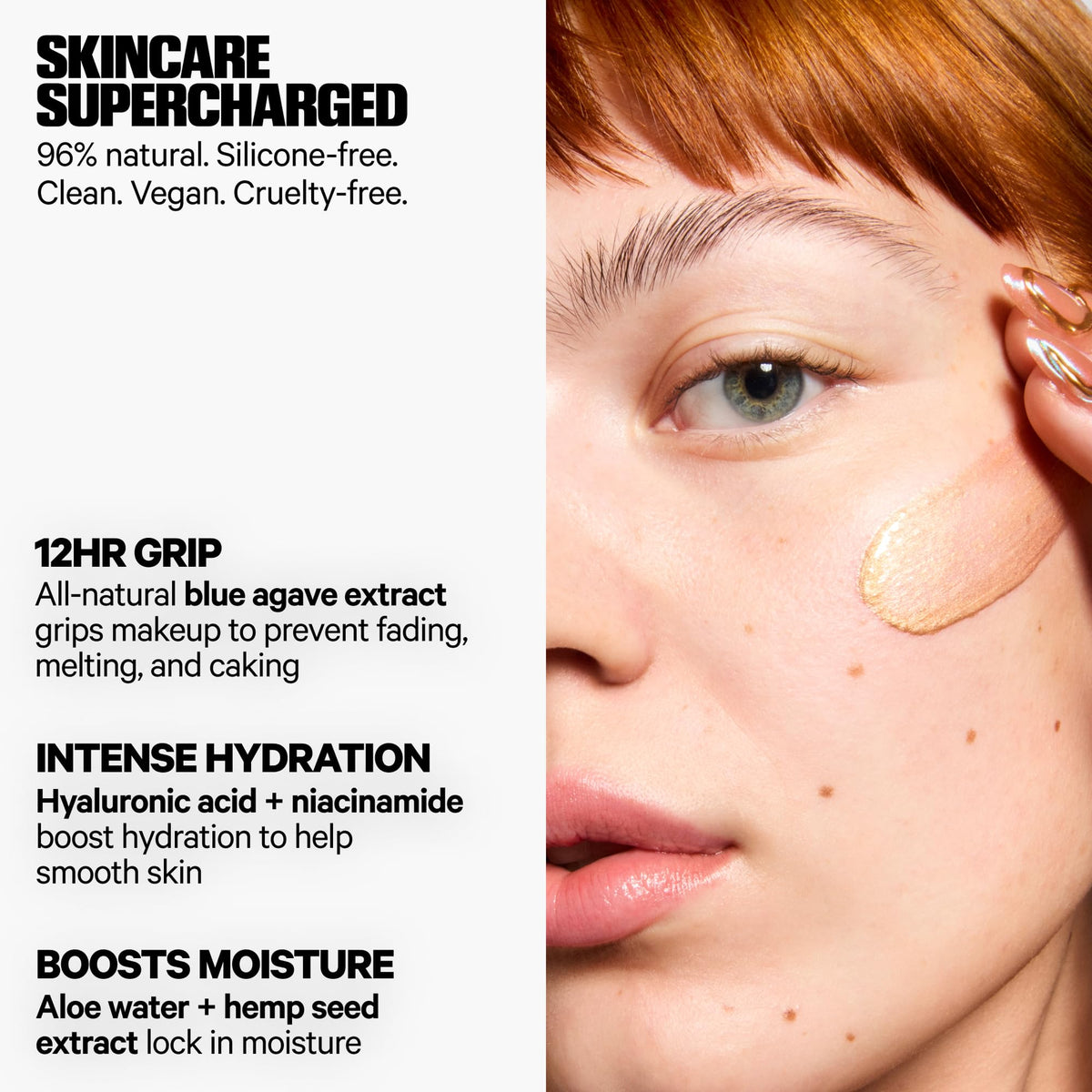 Milk Makeup Hydro Grip Primer with Hyaluronic Acid + Niacinamide – Hydrating Face Primer Grips Makeup for Up to 12 Hours – Silicone-Free, Lightweight Gel with Dewy Finish