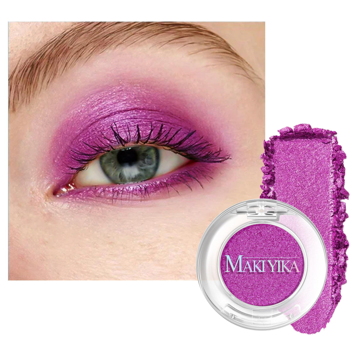 MAKI YIKA Black Red Eyeshadows Dark Red Black Grey Eye Shadows Palette