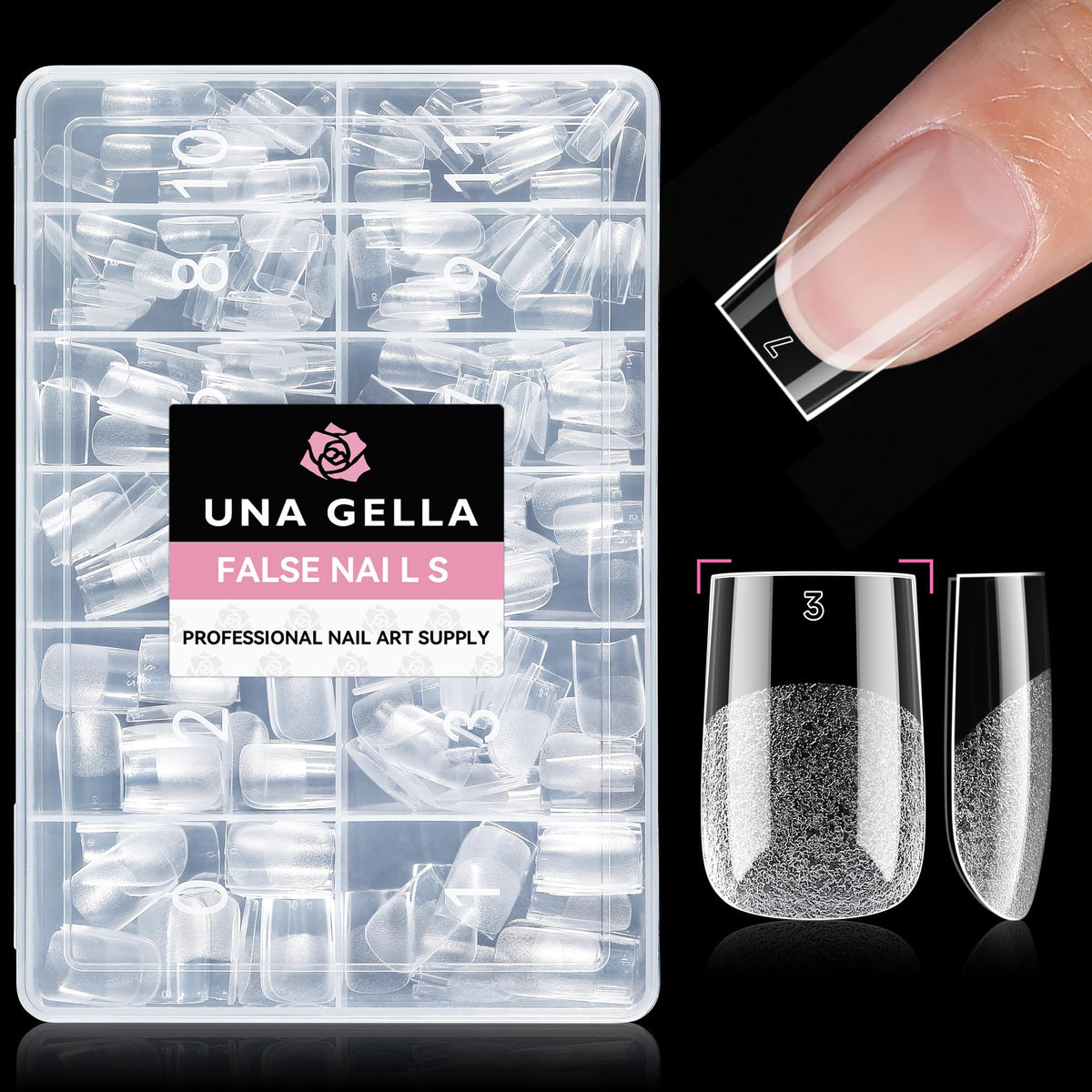 UNA GELLA Solid Nail Glue Super Strong for Press On Nails & Nail Tips 15g