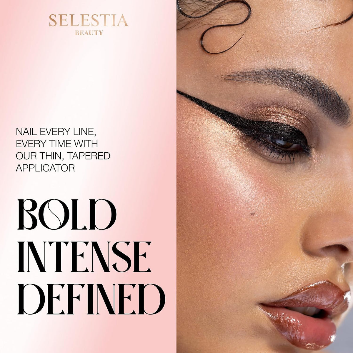 SELESTIA BEAUTY Black Liquid Eyeliner Pencil Queen Cobra – Long-Lasting – Quick-Drying, No Flaking – Thin Applicator & Intense Color – 0.016 fl.oz