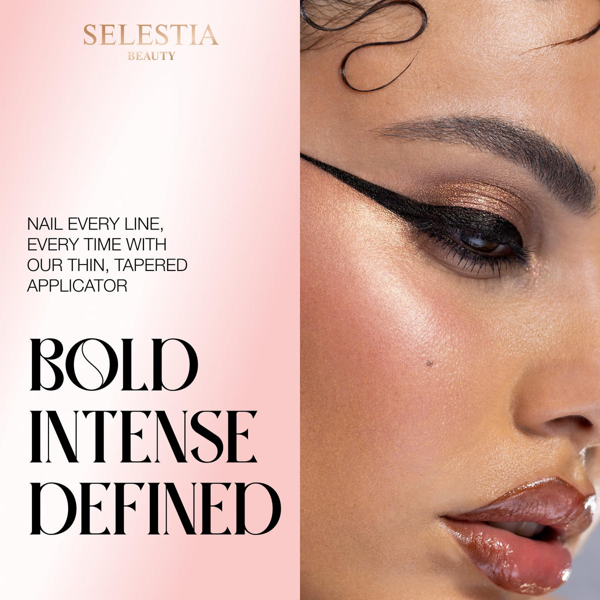 SELESTIA BEAUTY Black Liquid Eyeliner Pencil Queen Cobra – Long-Lasting – Quick-Drying, No Flaking – Thin Applicator & Intense Color – 0.016 fl.oz