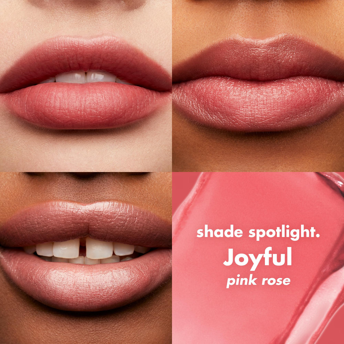 e.l.f. Hydrating Core Lip Shine with Shea Butter & Vitamin E, Tinted Lip Balm for A Smooth, Glossy Finish & Long-Lasting Moisture, Happy Dusty Rose