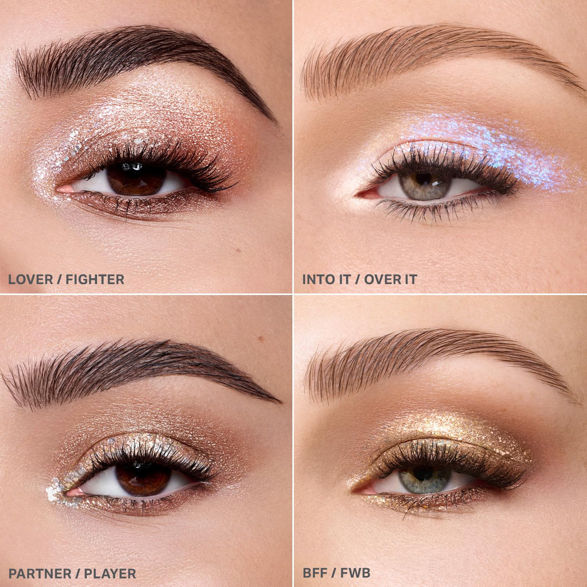 Morphe Mixed Signals Dual-Ended Eyeshadow Stick - Cream Eyeshadow Pigment & Chrome Liquid Flakes for Bold, Layered Eye Makeup Looks - Committed/Conflicted (0.028 oz)