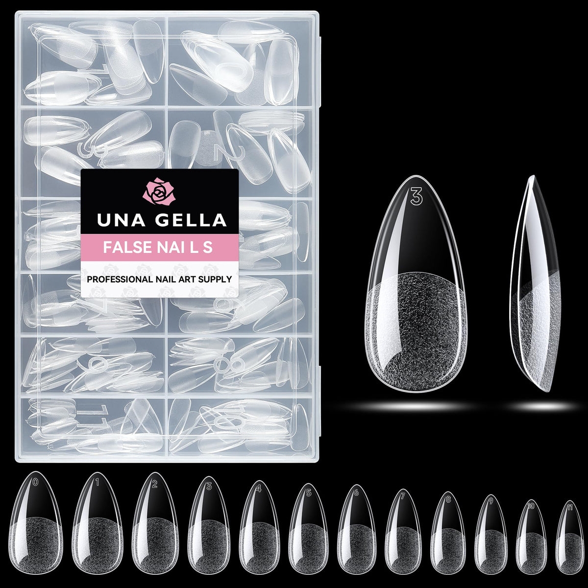 UNA GELLA Solid Nail Glue Super Strong for Press On Nails & Nail Tips 15g