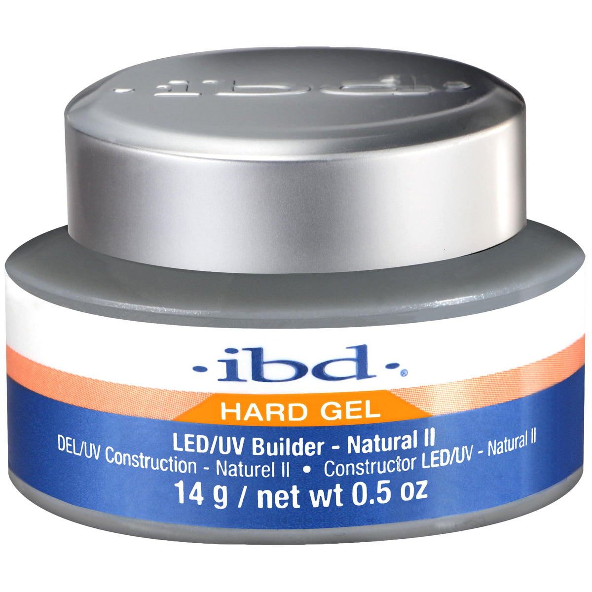 IBD Hard Gel LED/UV Builder Gel – Clear, Nail Extension & Overlay Gels, Strong Acrylic Finish, Professional Quality, 2 oz, 1 Pack