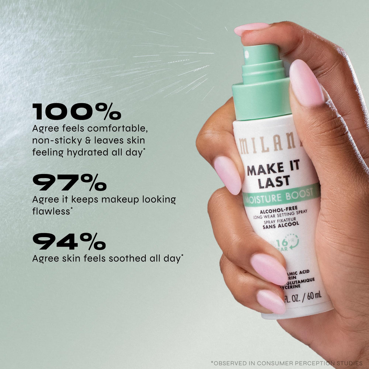 Milani Make It Last Microfine Mist Setting Spray for Makeup - 16 Hour Wear