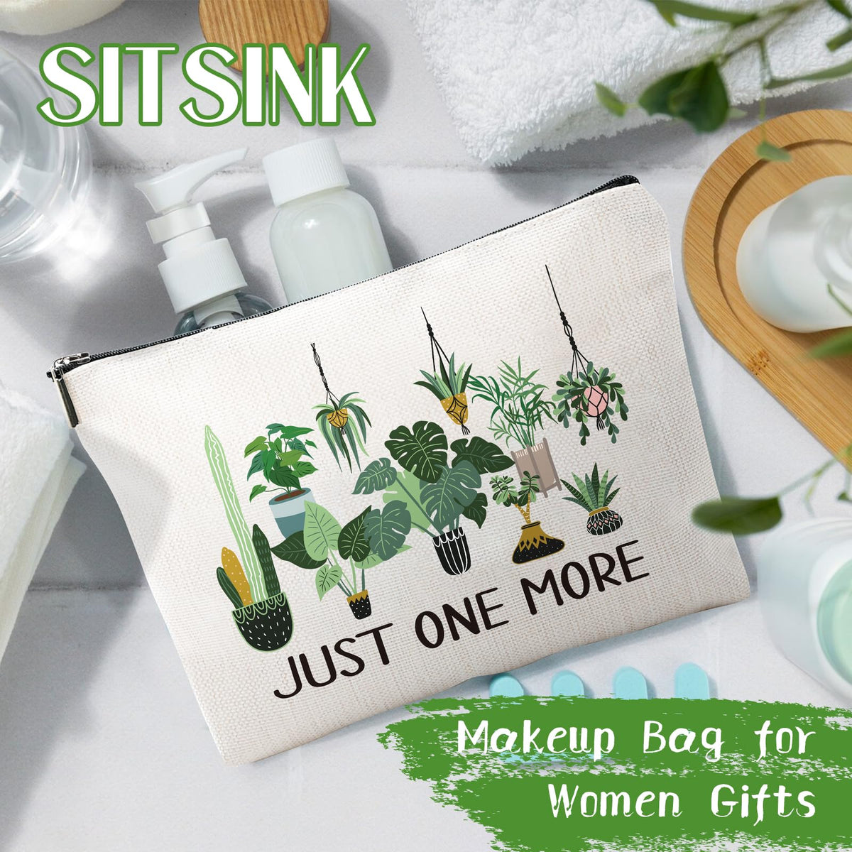 Sitsink Funny Sarcastic Gifts for Girls - Intersting Gifts for Girls Birthday. A Ray of Sarcastic Sunshine Every Single Day Makeup Bag, Cosmetic Bags Humor Sarcastic Gifts for Women Boss Coworker
