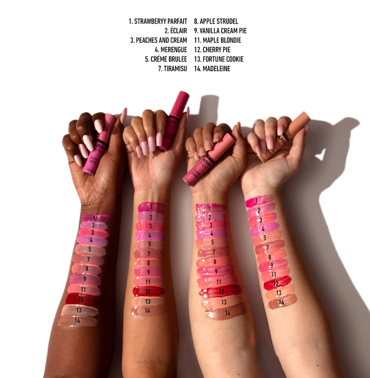 NYX PROFESSIONAL MAKEUP Butter Gloss, Non-Sticky Lip Gloss - Rocky Road (Wine)