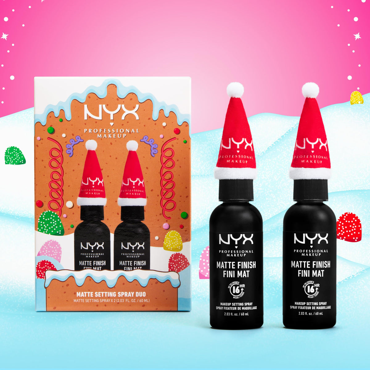 NYX PROFESSIONAL MAKEUP Makeup Setting Spray - Matte Finish, Long-Lasting Face Mist for up to 16HR Wear, Vegan Formula