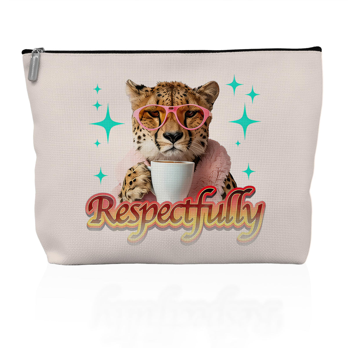 Retro Pinup Makeup Bag for Women, Vintage Pop Art Cosmetic Pouch, Sassy Funny Gifts for Girls, Bold Sarcastic Toiletry Bag, Unique Present