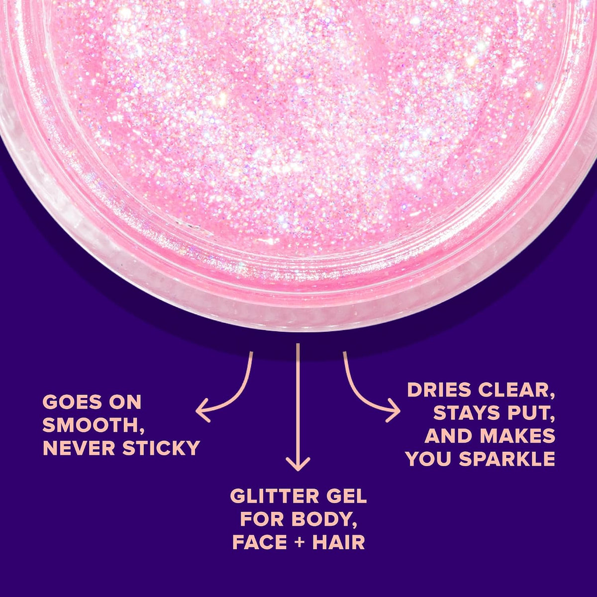 UNICORN SNOT Holographic Face Glitter & Body Glitter Gel | Hair Glitter, Vegan & Cruelty Free, 1.7 oz Pink Glitter (Flamingo)