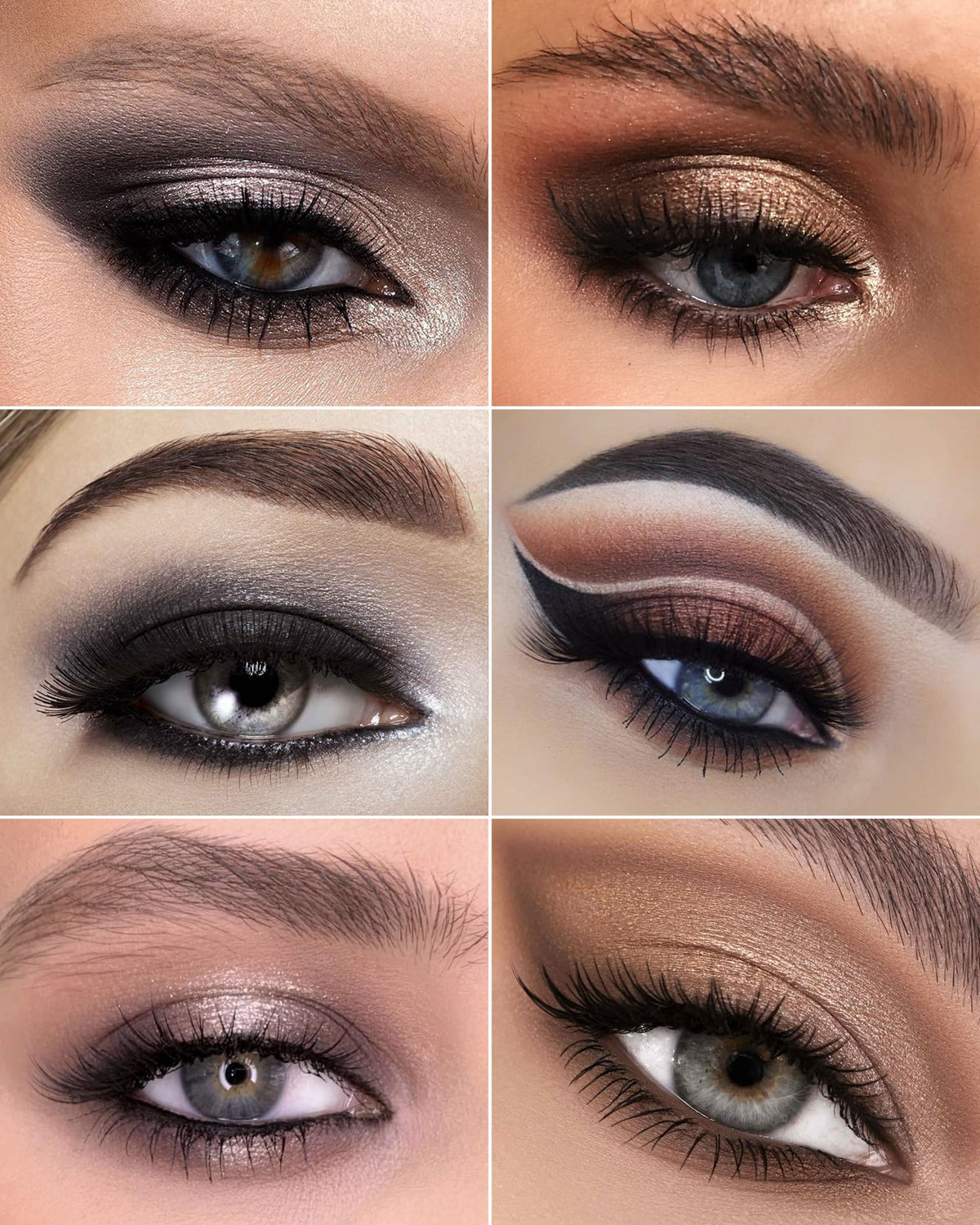 MAKI YIKA Black Red Eyeshadows Dark Red Black Grey Eye Shadows Palette