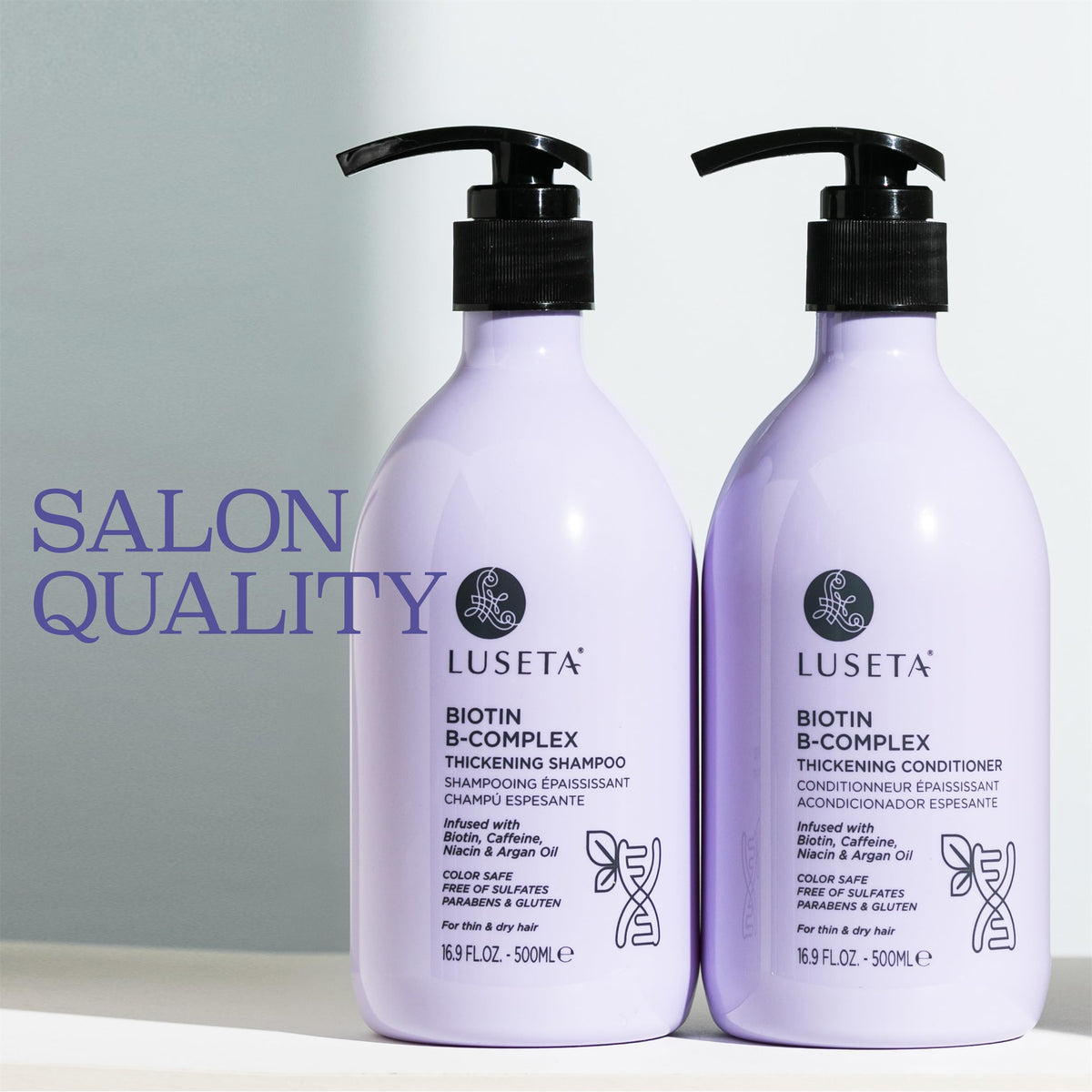 Luseta Rosemary Mint Shampoo and Conditioner Set for Hair Strengthening