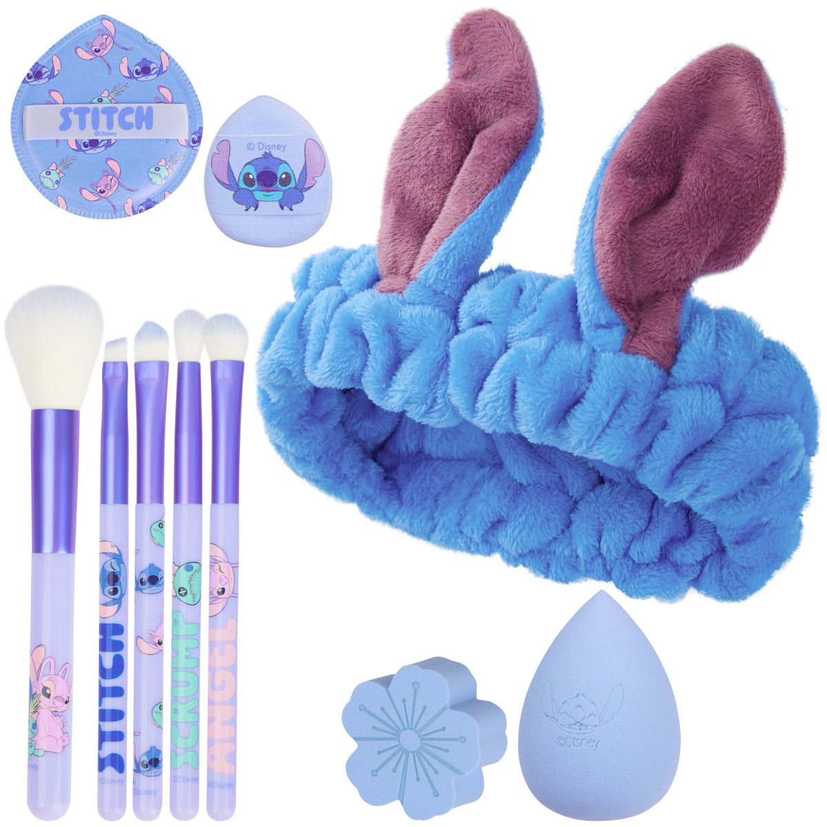 Get Trend Hello Kitty Sanrio Makeup Brush Sponge Set for Girls, Teens with Headband Powder Puffs Soft Brushes Beauty Sponges, Kawaii Gifts for Girls (Pink Hello Kitty)