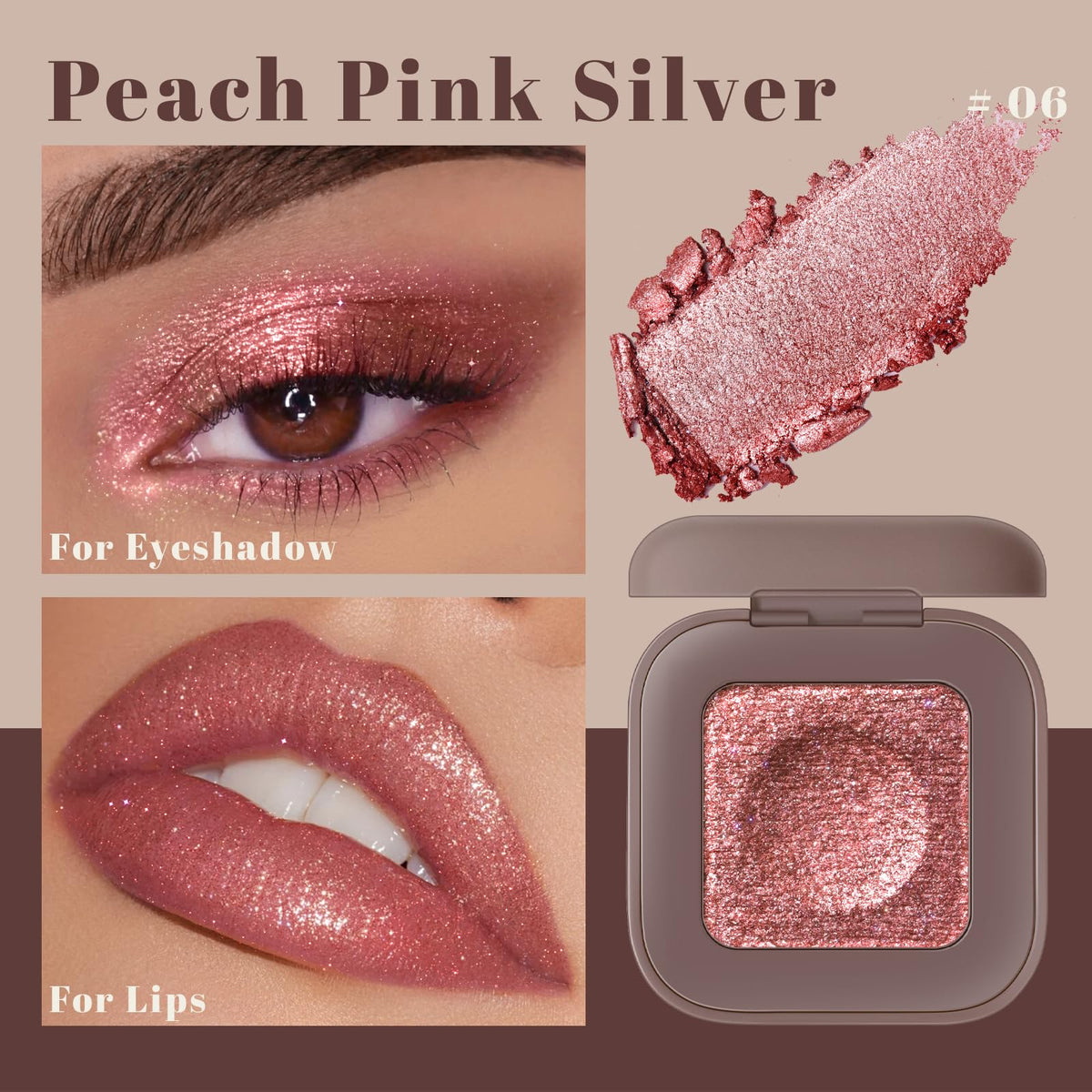 Noerrors Duochrome Plum Mauve Green Blue Glitter Eyeshadow Palette, Holographic Chameleon Rich Color Shimmer Metallic Eye Shadow, Color Shift Sparkle Iridescent Eye Brightener Fairy Makeup for Rave#02