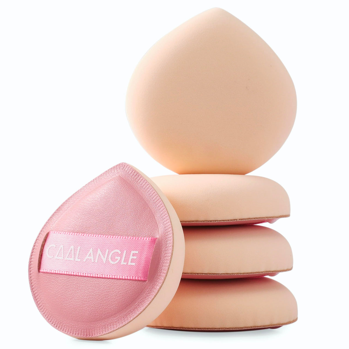COOL-ANGLE Makeup Blender Sponges, Latex-Free, 5Pcs Medium Green