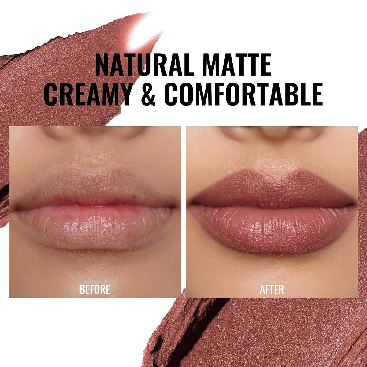 Oulac Red Matte Lipsticks for Women, Silky Velvet Matte Lipstick, Terracotta High Impact Lip Color, Soft Smooth Texture, Not Dry Lightweight Formula Infused with Vitamin E, RM06
