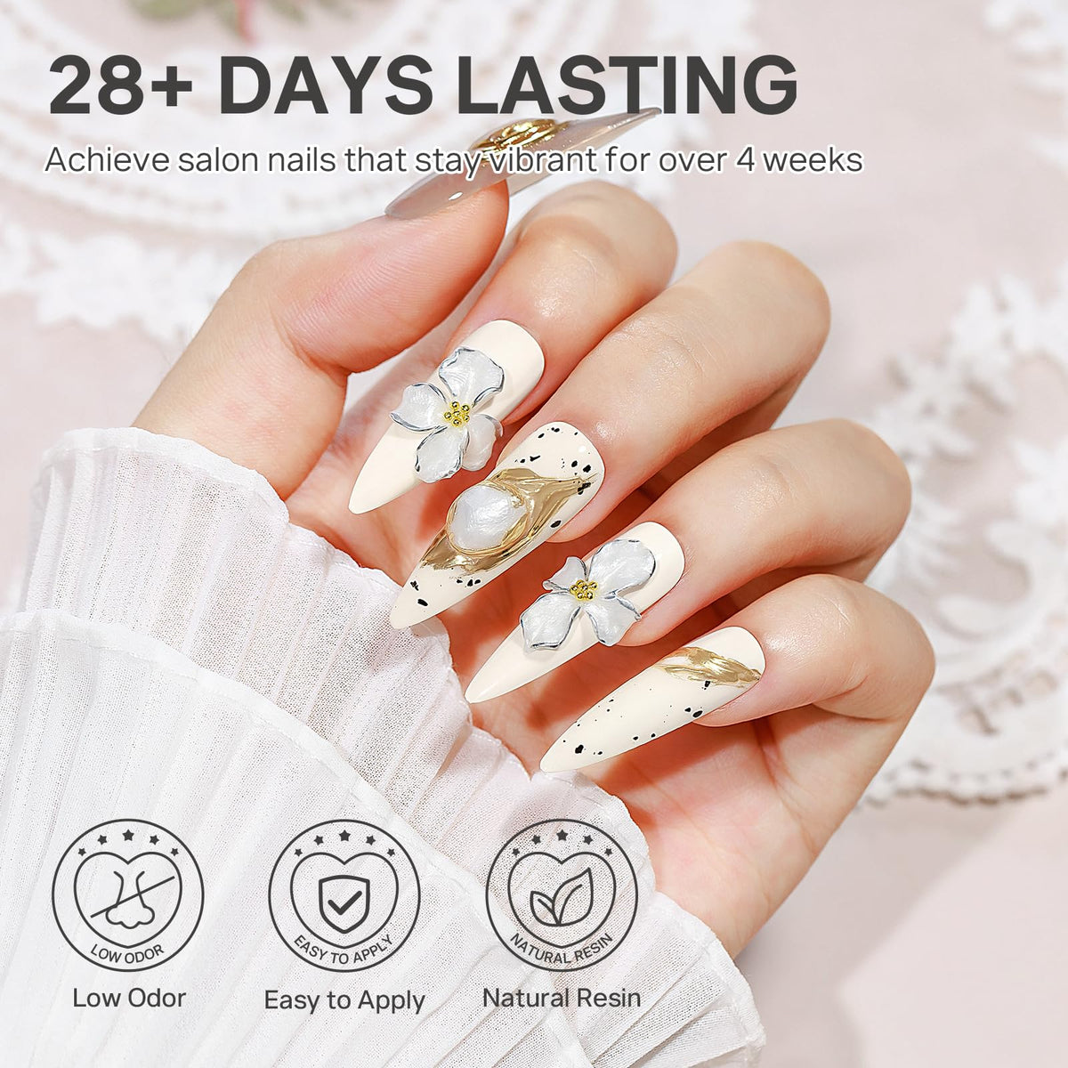 MIZHSE 3D Nail Scupting Gel for Nail Art, 6PCS Neon Colors Non-sticky