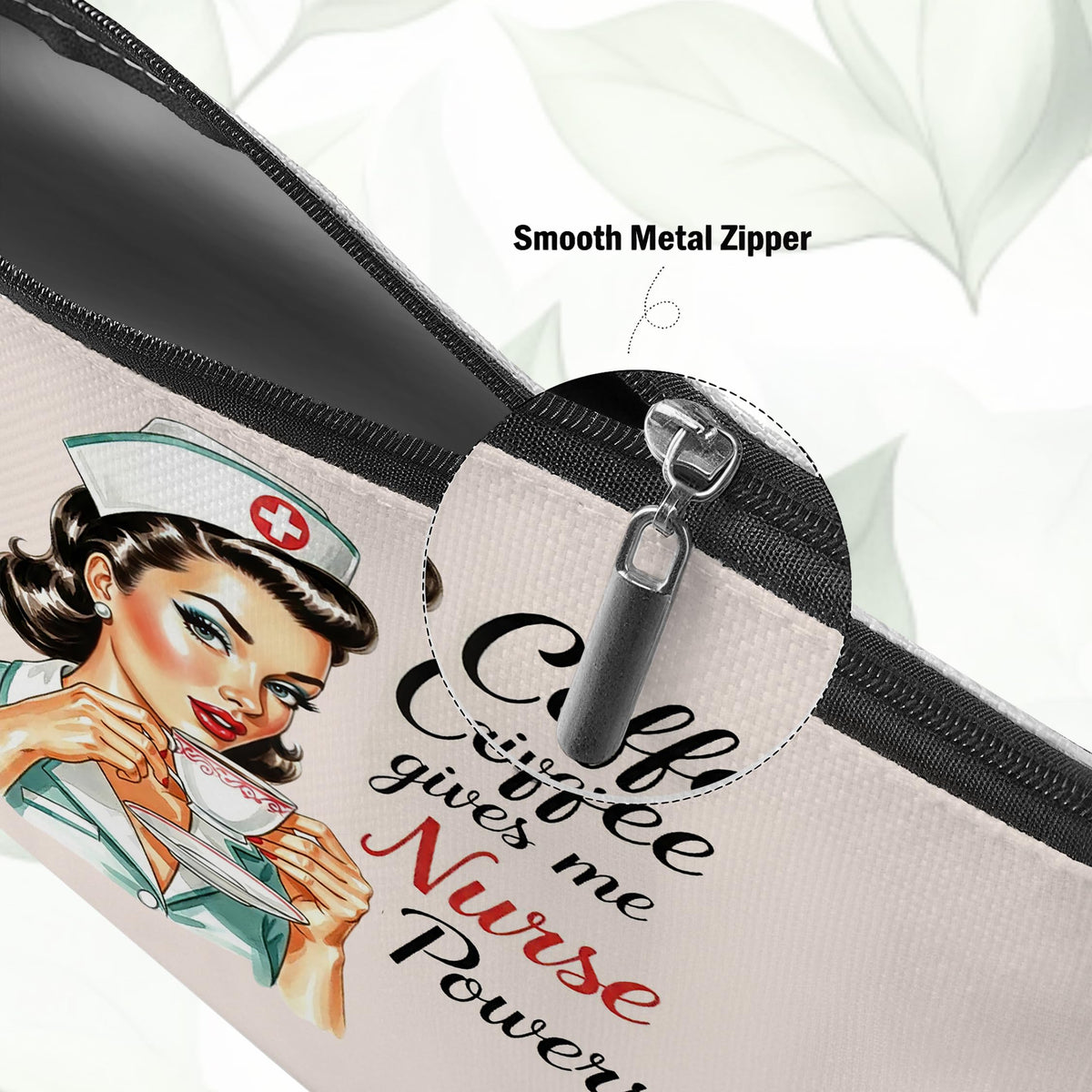 Retro Pinup Makeup Bag for Women, Vintage Pop Art Cosmetic Pouch, Sassy Funny Gifts for Girls, Bold Sarcastic Toiletry Bag, Unique Present
