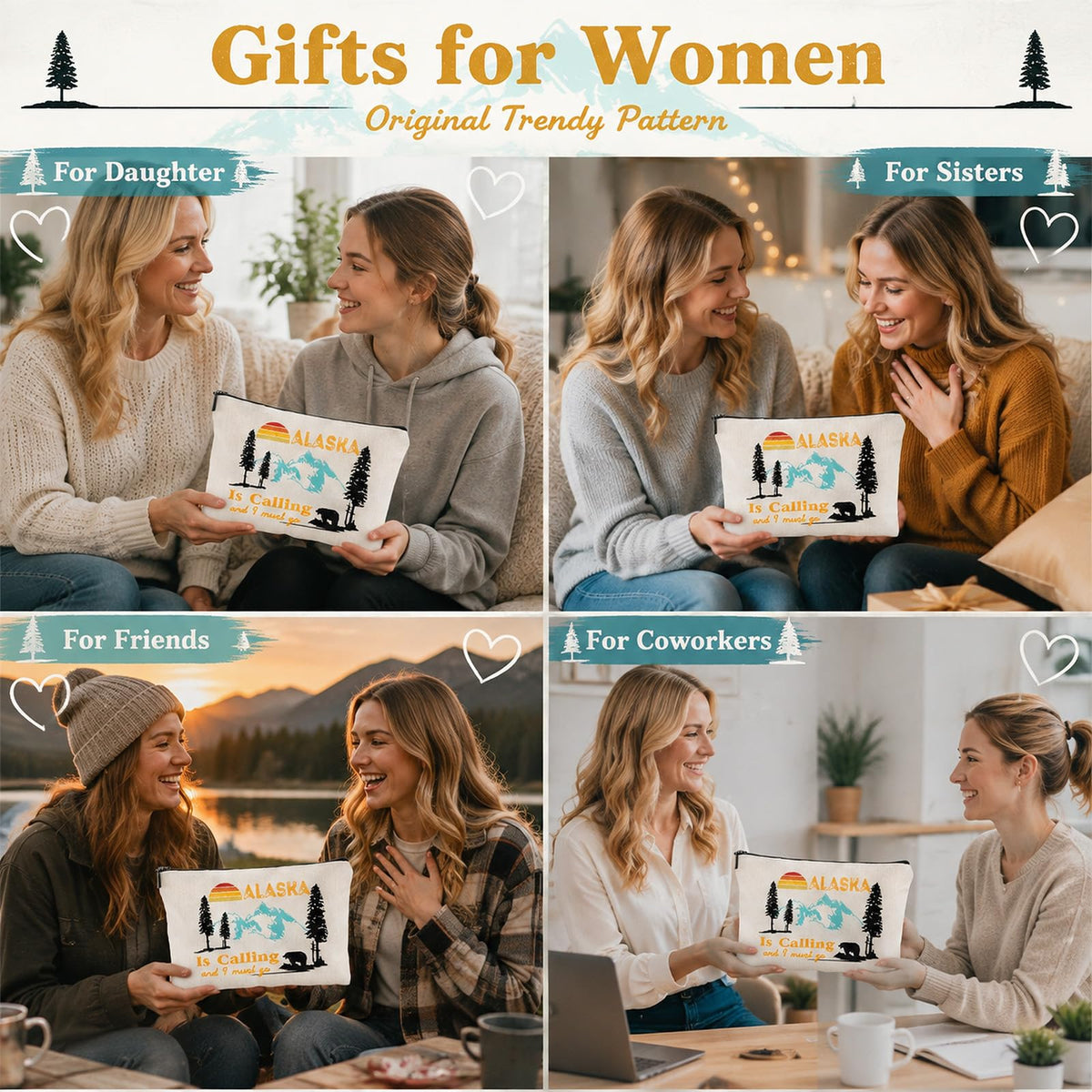 Sitsink Funny Sarcastic Gifts for Girls - Intersting Gifts for Girls Birthday. A Ray of Sarcastic Sunshine Every Single Day Makeup Bag, Cosmetic Bags Humor Sarcastic Gifts for Women Boss Coworker