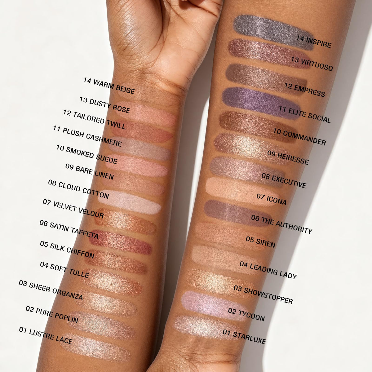 14-Color Baked Eyeshadow Palette, Matte & Shimmer, Nocturnal Nebula