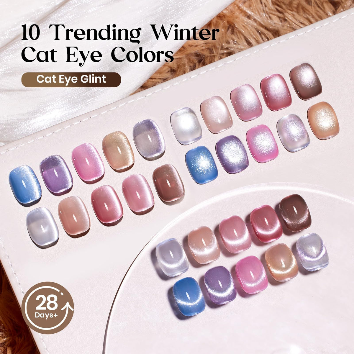 Beetles Fall Gel Nail Polish Set, 20 Colors Orange Yellow Brown