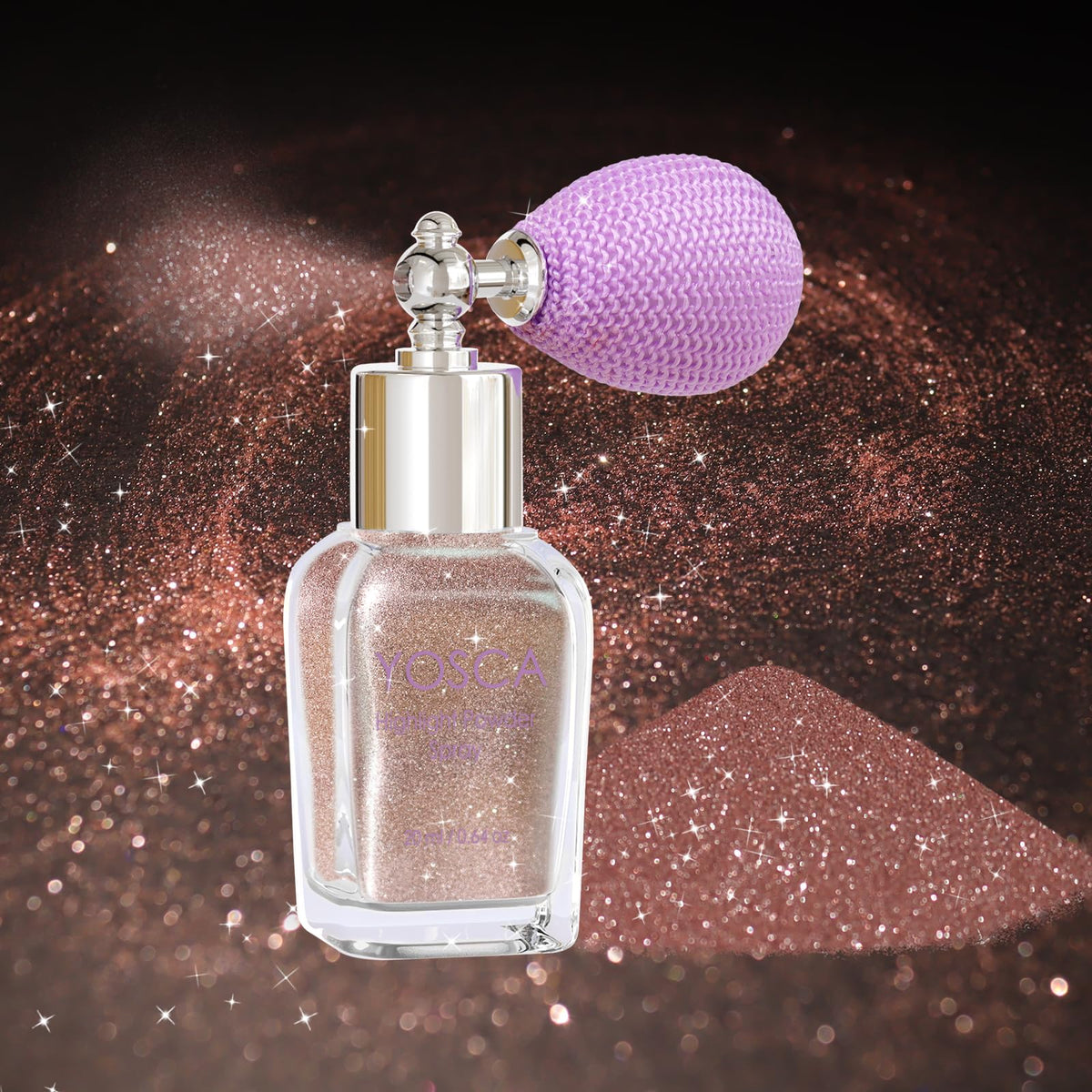 Yosca Body Glitter Spray, 30ML Holographic Body Shimmer Powder Hair Spray