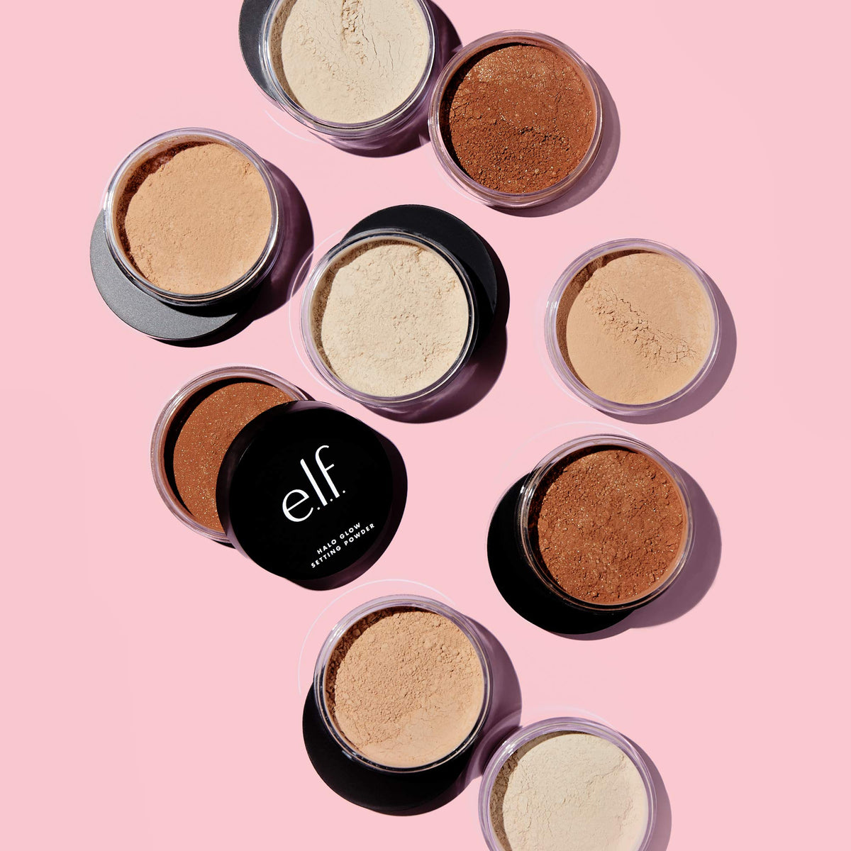 e.l.f. Halo Glow Soft Focus Setting Powder, Silky & Creates Soft Glow Without Shine, Smooths Pores & Lines, Vegan & Cruelty-Free, Light