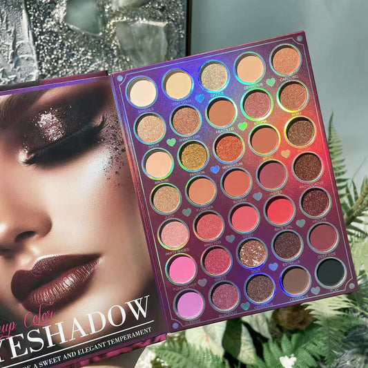 Miss Demi All In One Makeup Palette Set, Eyeshadows+Highlights+Blushes+Contours+Lipstick for Complete Beauty Looks, Neutral Cream & Powder, Crease-Proof Wear, Cosmetics Gift Kit. (03 Color)