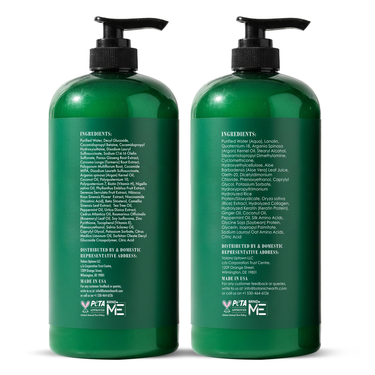 Botanic Hearth Tea Tree Shampoo And Conditioner Set - 16 Fl oz Each