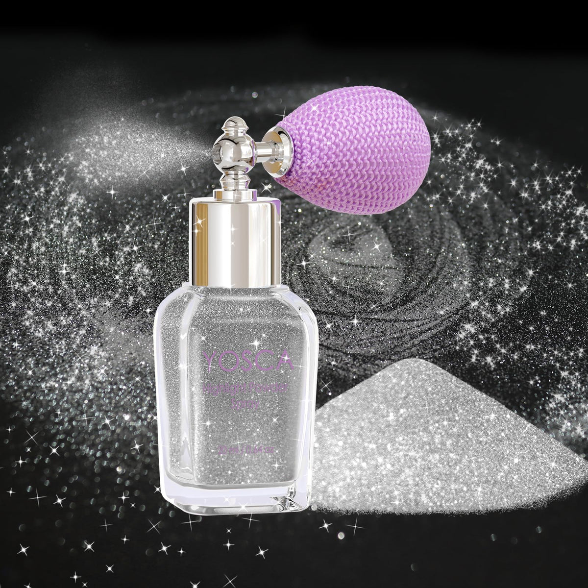 Yosca Body Glitter Spray, 30ML Holographic Body Shimmer Powder Hair Spray