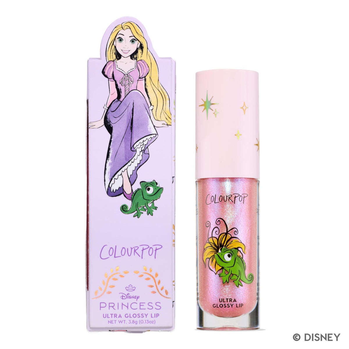 ColourPop x Disney Princess Ultra Glossy Lip Gloss - High-Shine, Non-Sticky & Hydrating Lip Gloss - Infused with Hyaluronic Acid, Kakadu Plum & Cherry - Rosy Pink, Mademoiselle Belle (0.24 Fl oz)