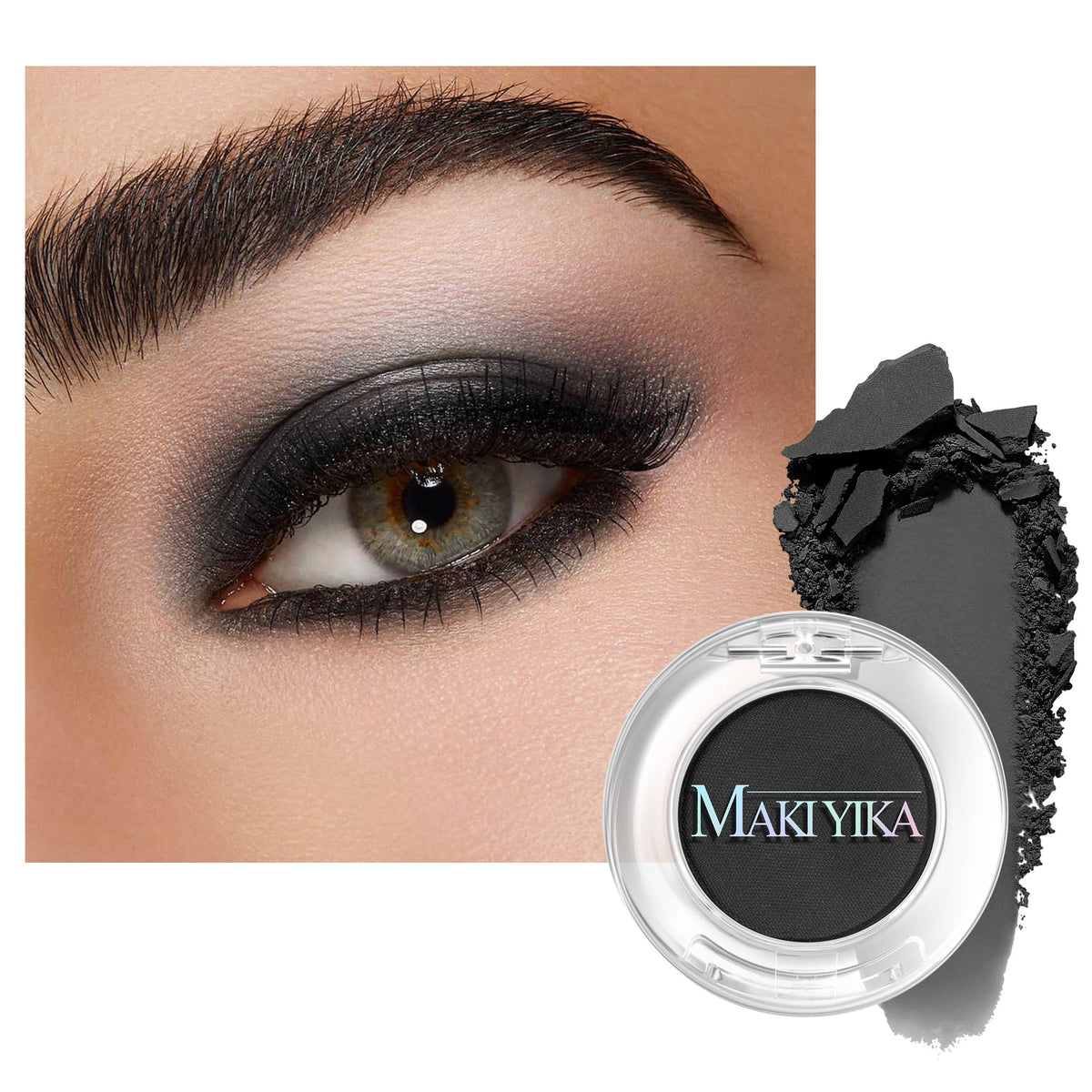 MAKI YIKA Black Red Eyeshadows Dark Red Black Grey Eye Shadows Palette