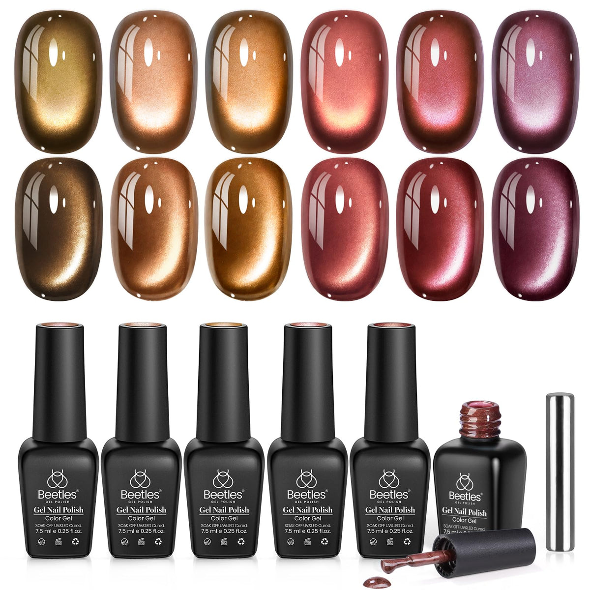 beetles Gel Polish Whispers of Love Jelly Gel Nail Polish Set, 6 Colors