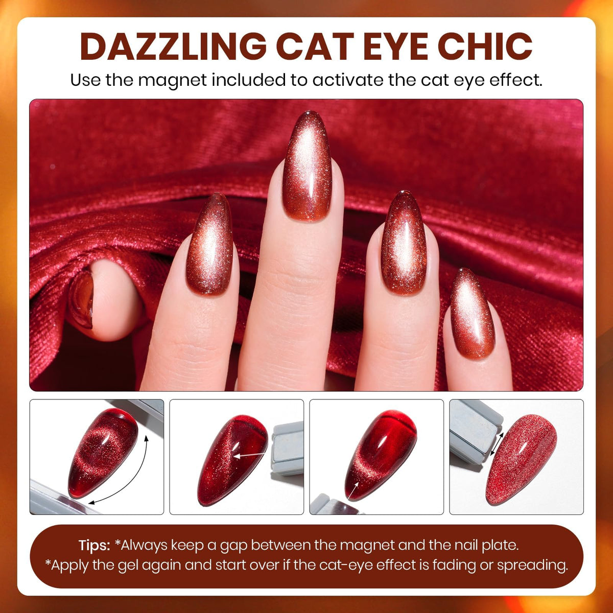 Beetles Fall Gel Nail Polish Set, 20 Colors Orange Yellow Brown