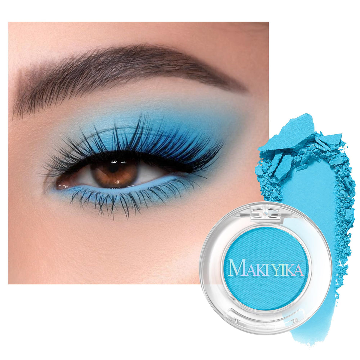 MAKI YIKA Black Red Eyeshadows Dark Red Black Grey Eye Shadows Palette
