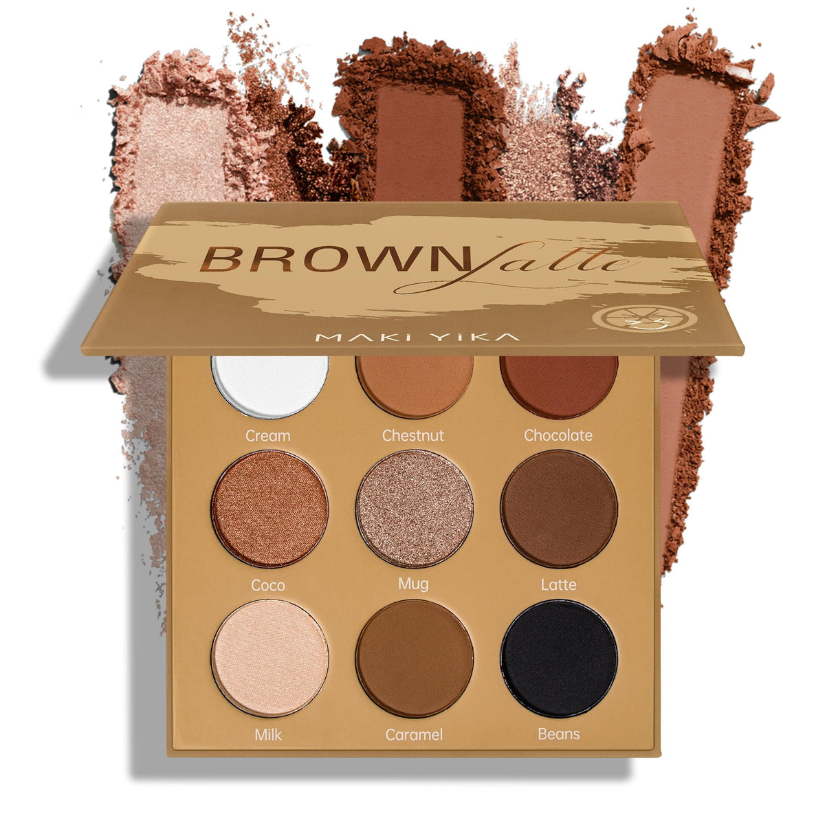 MAKI YIKA Black Red Eyeshadows Dark Red Black Grey Eye Shadows Palette