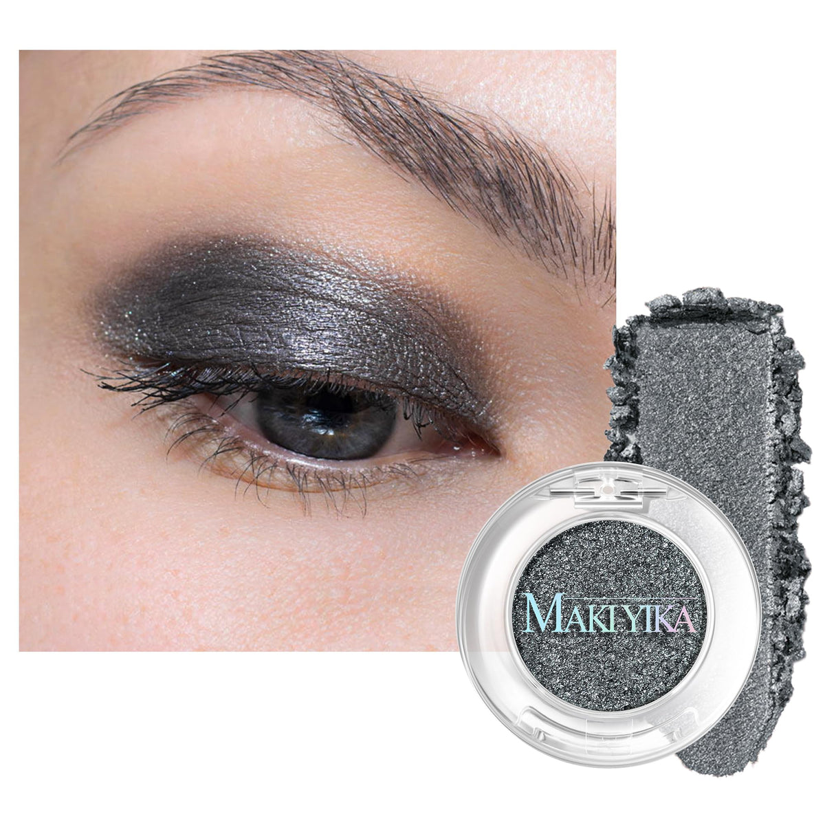 MAKI YIKA Black Red Eyeshadows Dark Red Black Grey Eye Shadows Palette