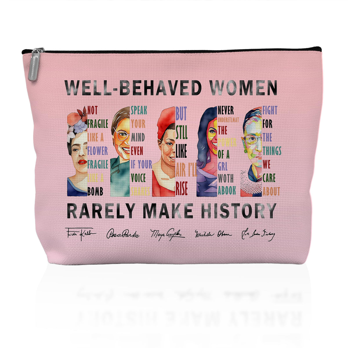 Retro Pinup Makeup Bag for Women, Vintage Pop Art Cosmetic Pouch, Sassy Funny Gifts for Girls, Bold Sarcastic Toiletry Bag, Unique Present
