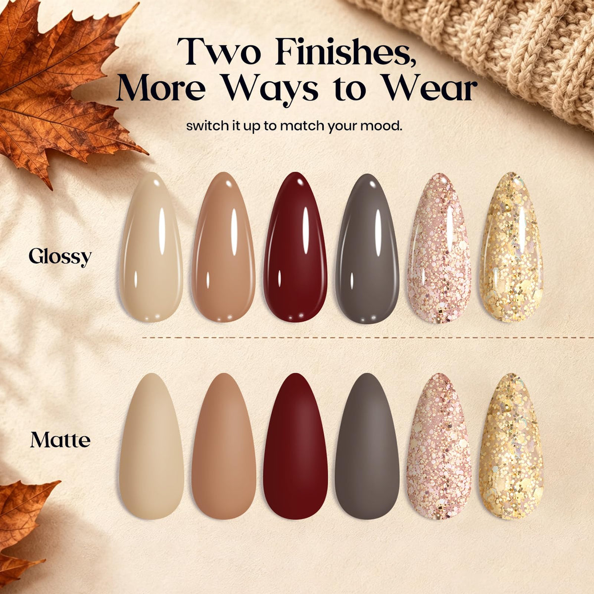 Beetles Gel Nail Polish Kit with U V Light - 80Pcs 55 Colors Gel Nail Kit
