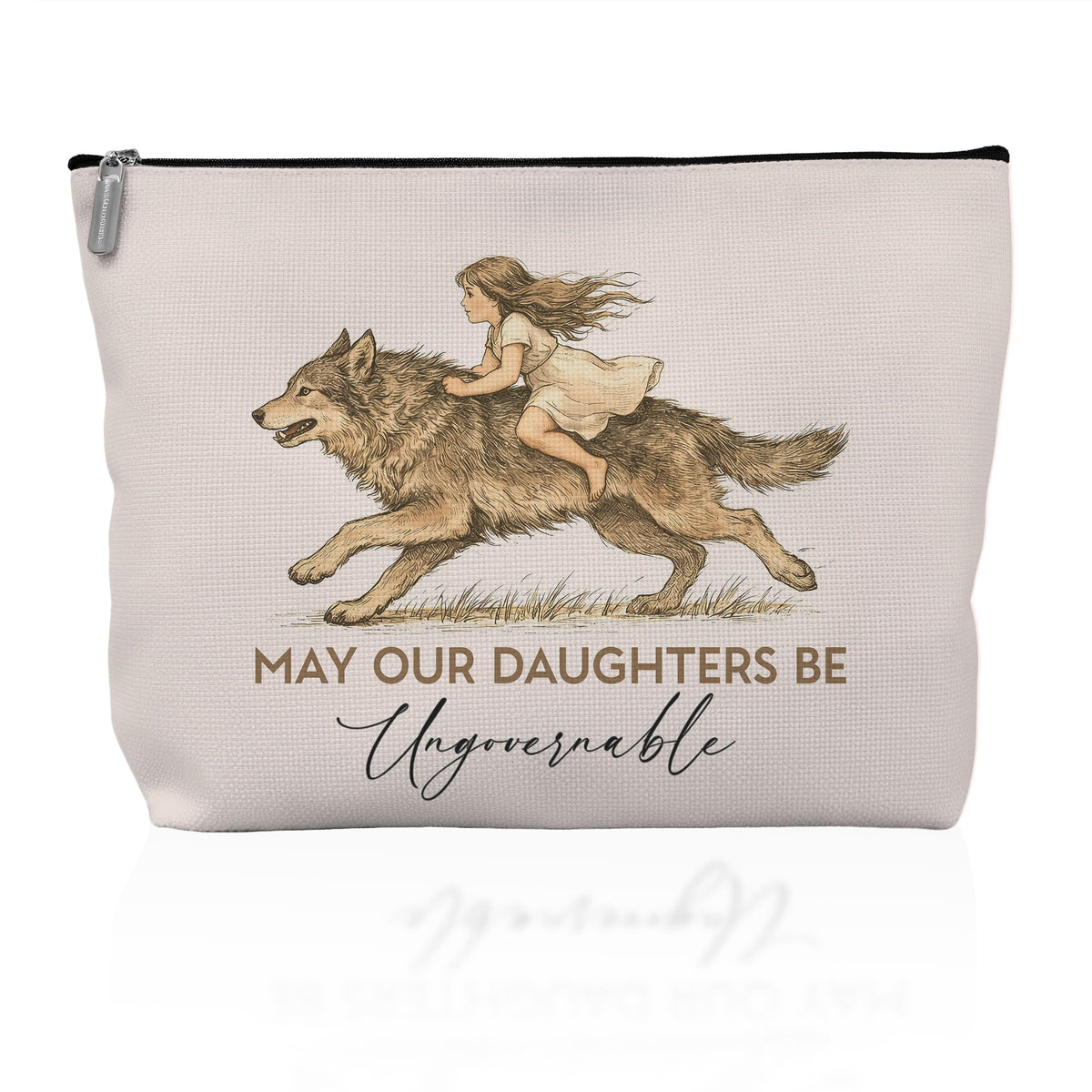 Retro Pinup Makeup Bag for Women, Vintage Pop Art Cosmetic Pouch, Sassy Funny Gifts for Girls, Bold Sarcastic Toiletry Bag, Unique Present