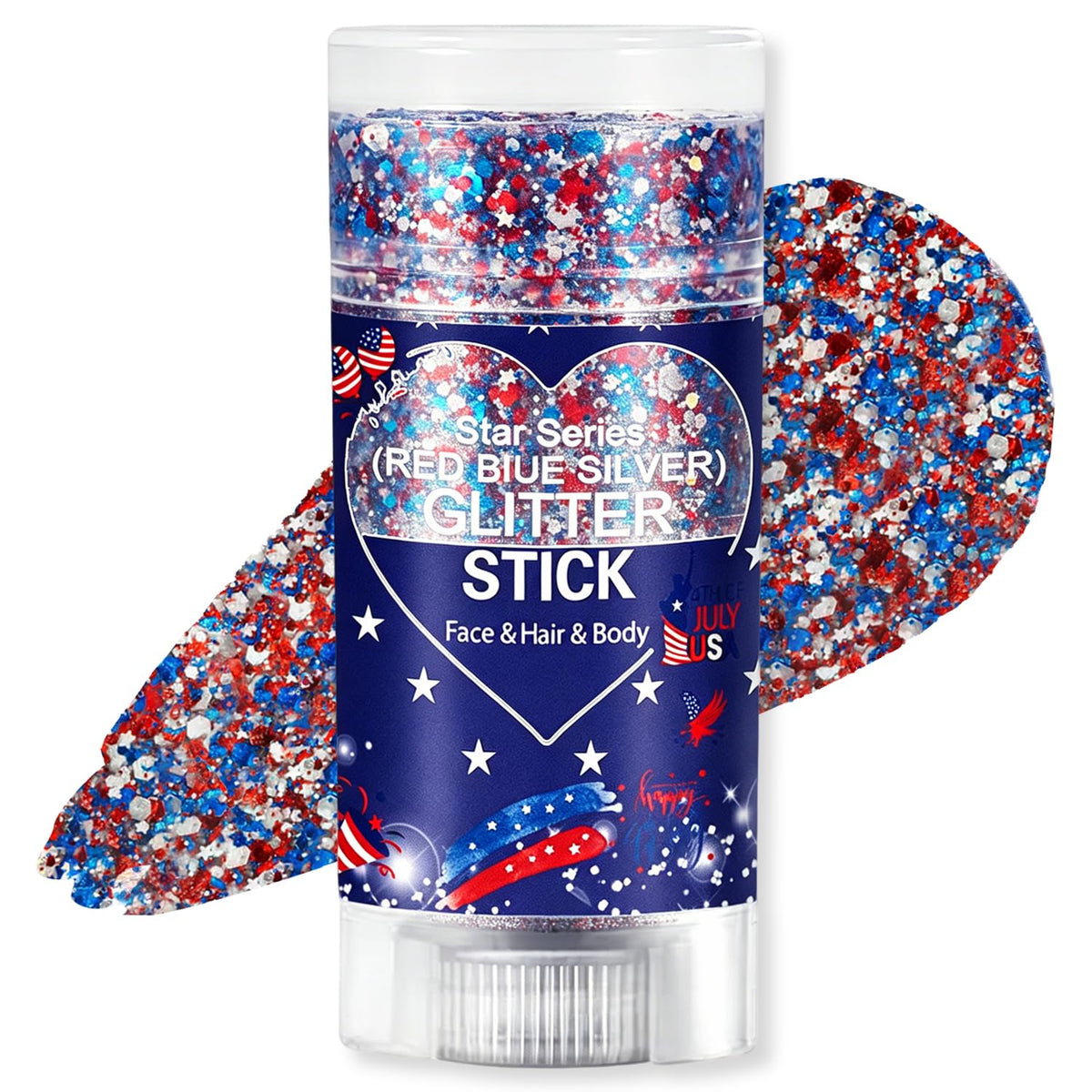 Scarman Hair and Body Glitter Spray, 1PC Glint-Rainbow Hairspray Powder