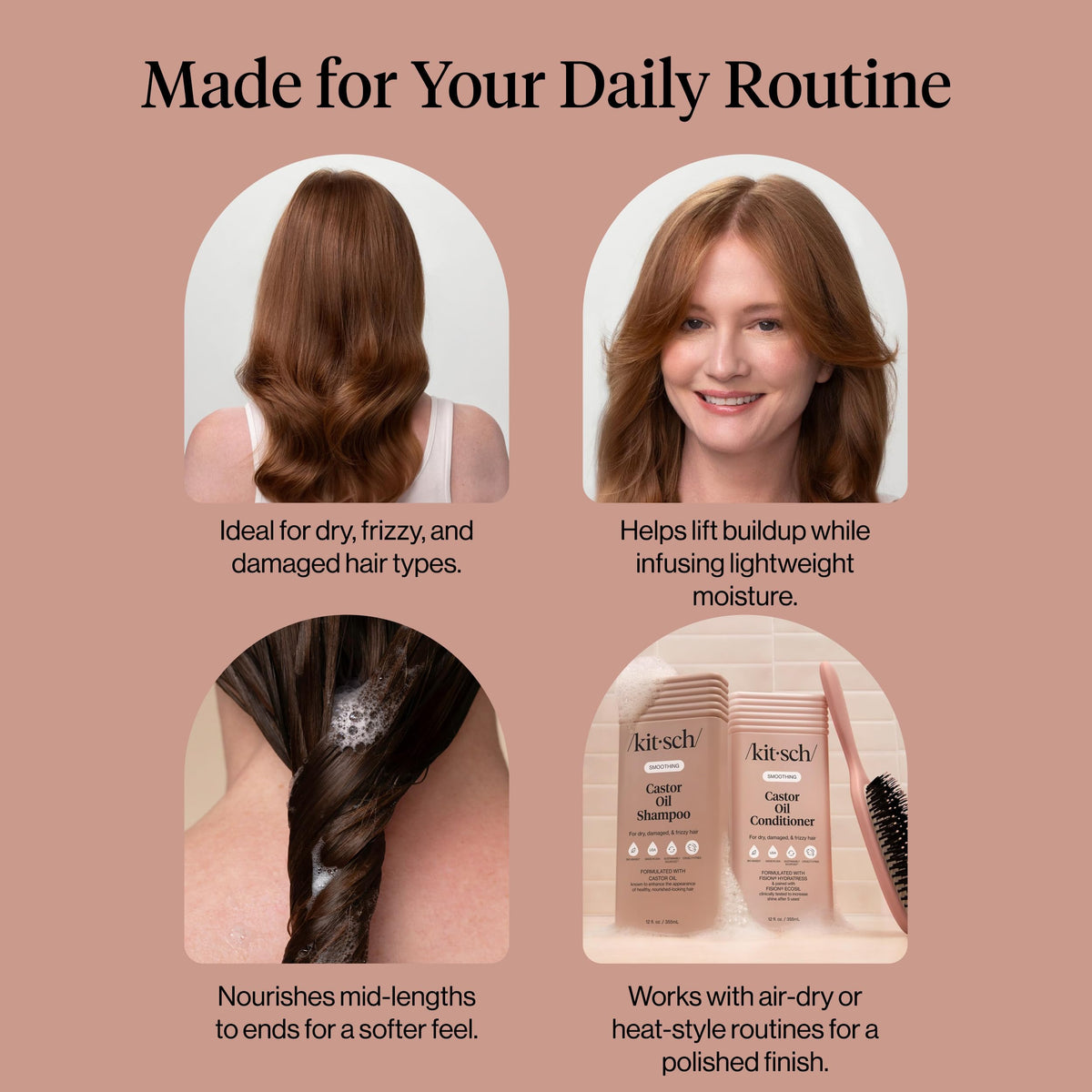 Kitsch Rosemary & Biotin Shampoo and Conditioner Set – Made in USA