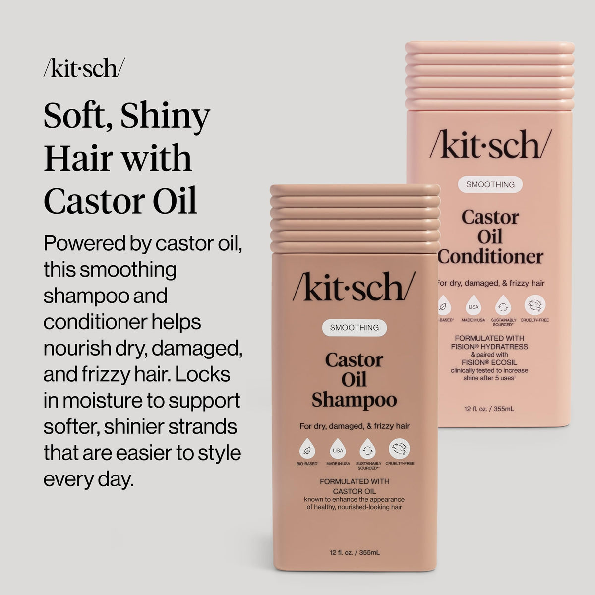 Kitsch Rosemary & Biotin Shampoo and Conditioner Set – Made in USA