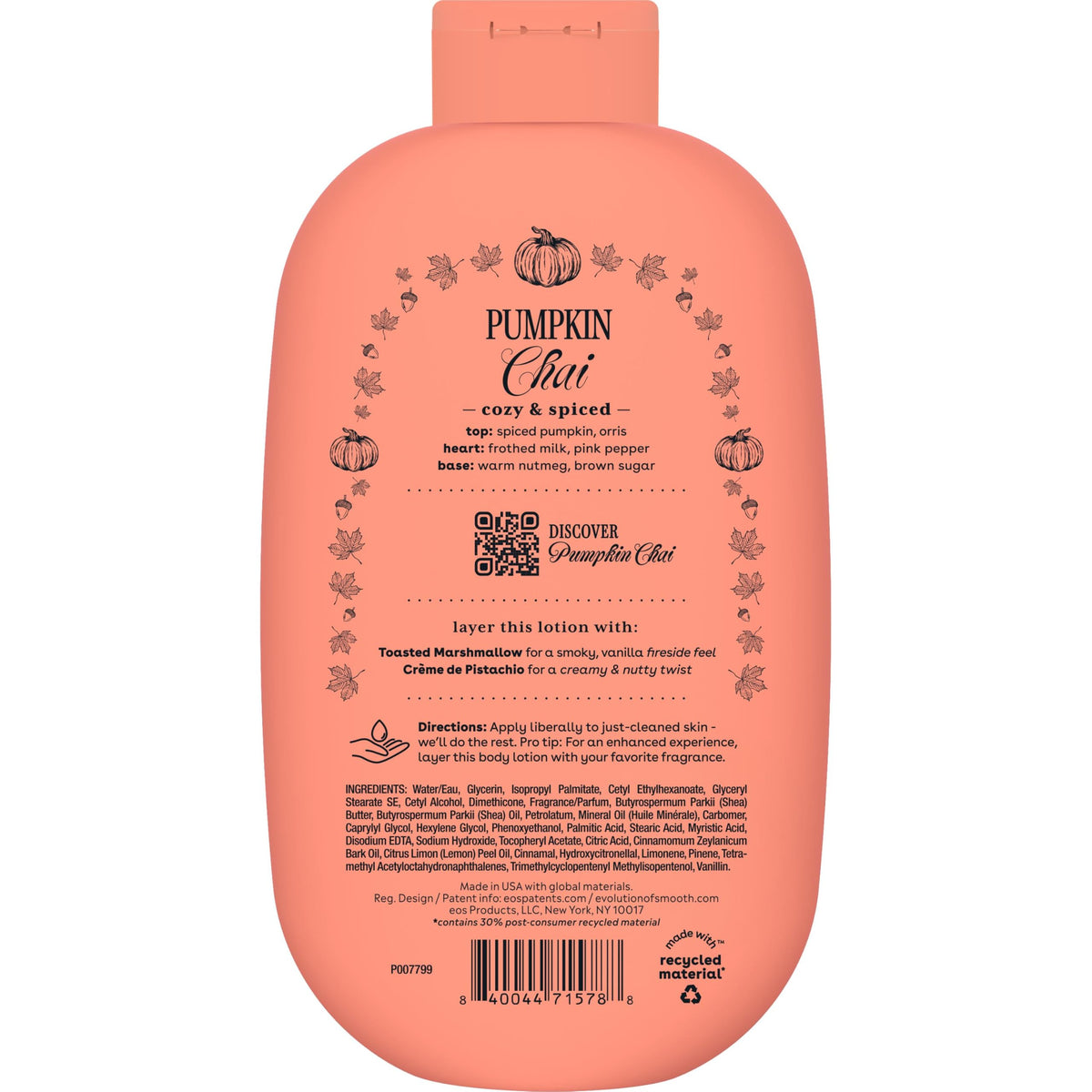 eos Natural Shea Better Body Lotion, Fresh & Cozy, 16 fl oz